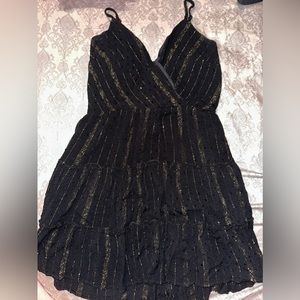 Gold & black dress